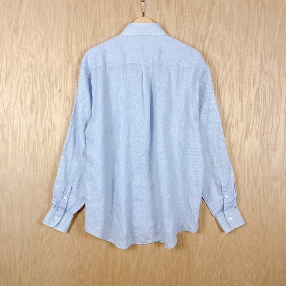 Peter Millar Crown Cool 100% Linen Button Up Shirt - Picture 7 of 12